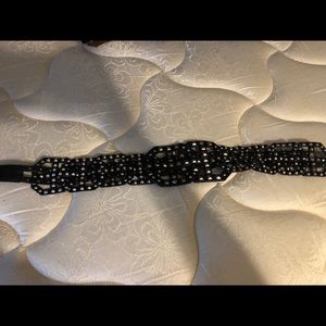 ZARA HIGH WAIST LEATHER STUDDED BELT